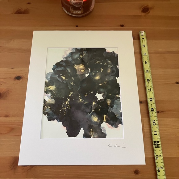 New Original Signed Artwork Alcohol Ink on Paper 126 - Picture 4 of 5